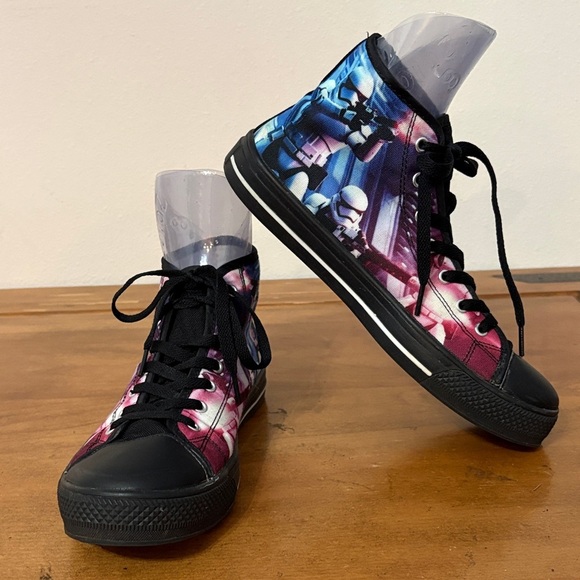 None Other - Star Wars Storm Troopers Canvas High-Top Sneakers Size 9